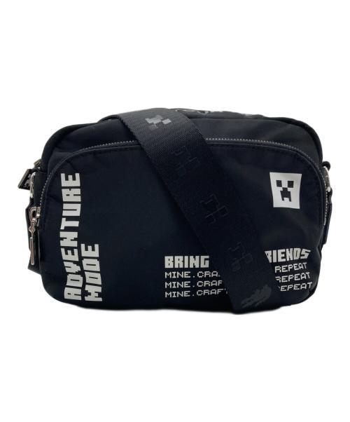 LACOSTE（ラコステ）LACOSTE (ラコステ) MINECRAFT (マインクラフト) ショルダーバッグ ブラックの古着・服飾アイテム