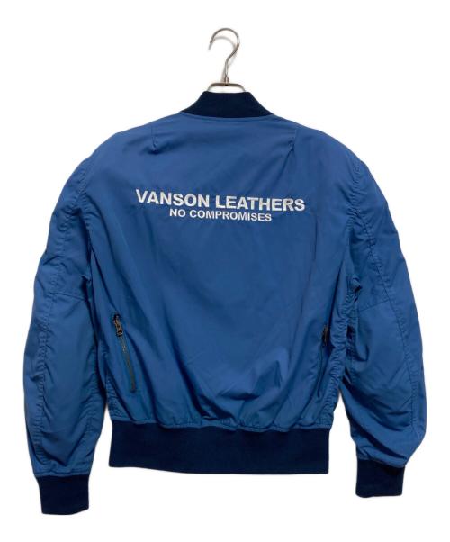 VANSON（バンソン）VANSON (バンソン) フライトジャケット ブルー サイズ:Lの古着・服飾アイテム