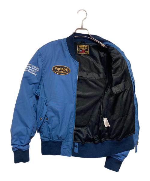 VANSON（バンソン）VANSON (バンソン) フライトジャケット ブルー サイズ:Lの古着・服飾アイテム