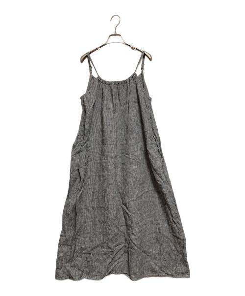 fog linen work（フォグリネンワーク）fog linen work (フォグリネンワーク) リネンキャミソールワンピース グレー サイズ:-の古着・服飾アイテム