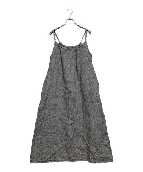 fog linen work（フォグリネンワーク）fog linen work (フォグリネンワーク) リネンキャミソールワンピース グレー サイズ:-の古着・服飾アイテム