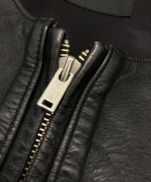 FINECREEK&CO（ファインクリークアンドコー）FINECREEK&CO (ファインクリーク) シングルライダースレザージャケット ブラック サイズ:40の古着・服飾アイテム