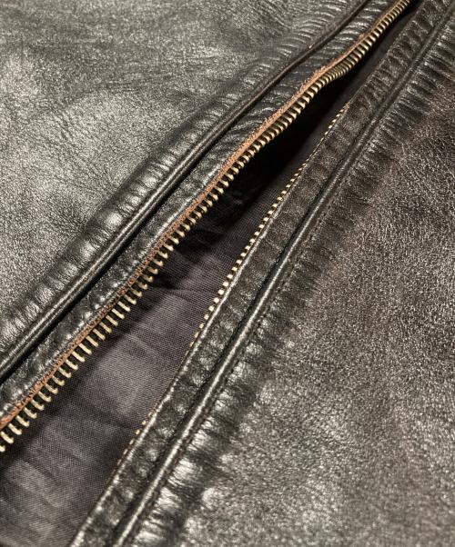 FINECREEK&CO（ファインクリークアンドコー）FINECREEK&CO (ファインクリーク) シングルライダースレザージャケット ブラック サイズ:40の古着・服飾アイテム