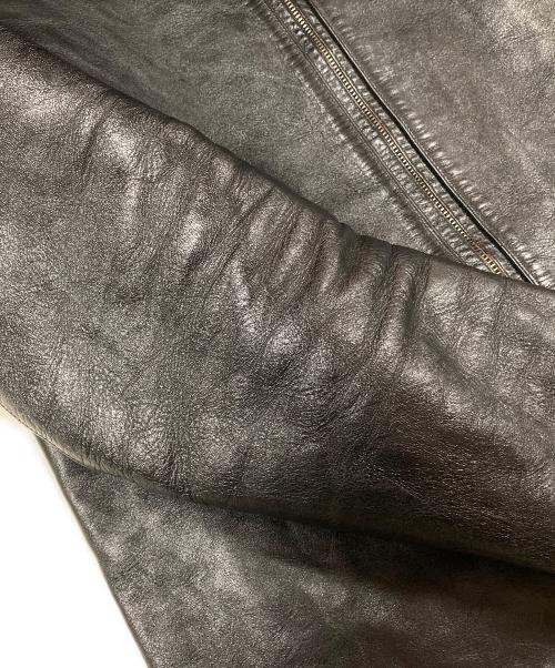 FINECREEK&CO（ファインクリークアンドコー）FINECREEK&CO (ファインクリーク) シングルライダースレザージャケット ブラック サイズ:40の古着・服飾アイテム