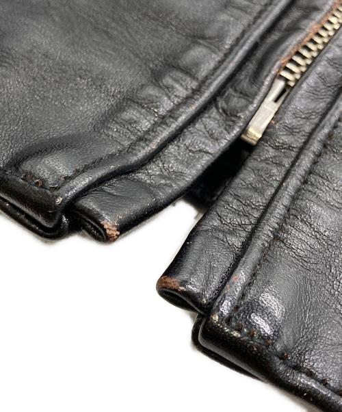 FINECREEK&CO（ファインクリークアンドコー）FINECREEK&CO (ファインクリーク) シングルライダースレザージャケット ブラック サイズ:40の古着・服飾アイテム
