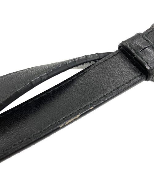 BOTTEGA VENETA（ボッテガベネタ）BOTTEGA VENETA (ボッテガベネタ) イントレチャートショルダーバッグ ブラックの古着・服飾アイテム