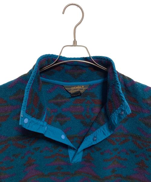 Eddie Bauer（エディーバウアー）Eddie Bauer (エディーバウアー) ハーフスナップフリースプルオーバー グリーン サイズ:Lの古着・服飾アイテム