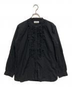 SOILソイル）の古着「フリルブラウス」｜ブラック