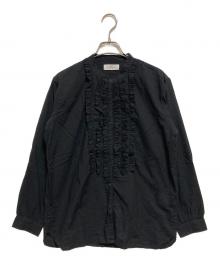 SOIL（ソイル）の古着「フリルブラウス」｜ブラック