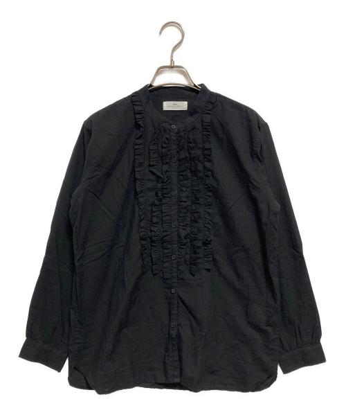 SOIL（ソイル）SOIL (ソイル) フリルブラウス ブラック サイズ:2の古着・服飾アイテム