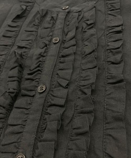 SOIL（ソイル）SOIL (ソイル) フリルブラウス ブラック サイズ:2の古着・服飾アイテム