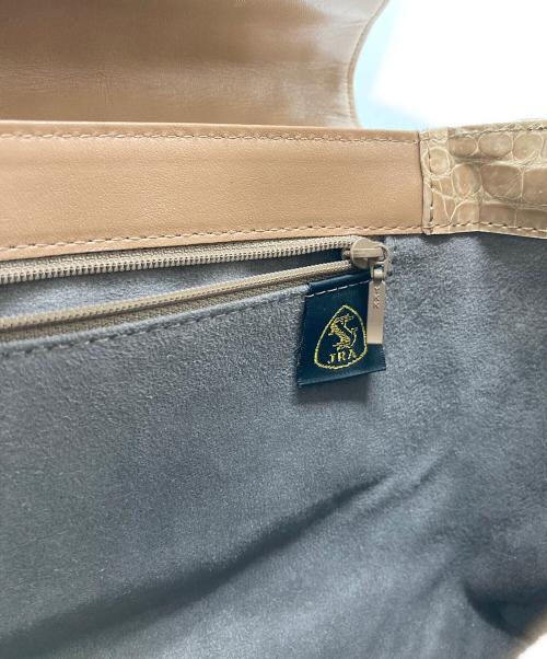 JRA（ジェーアールエー）JRA (ジェーアールエー) クロコダイルハンドバッグ ベージュの古着・服飾アイテム