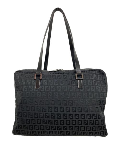 FENDI（フェンディ）FENDI (フェンディ) ズッキーノ トートバッグ ブラックの古着・服飾アイテム
