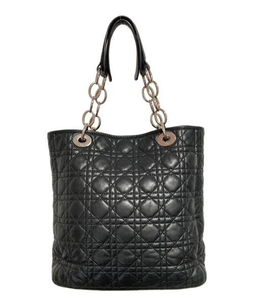 Christian Dior（クリスチャン ディオール）Christian Dior (クリスチャン ディオール) LADY DIOR トートバッグ ブラックの古着・服飾アイテム