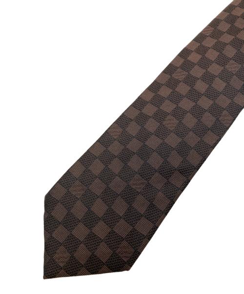 LOUIS VUITTON（ルイ ヴィトン）LOUIS VUITTON (ルイ ヴィトン) シルクネクタイ ブラウン サイズ:Fの古着・服飾アイテム
