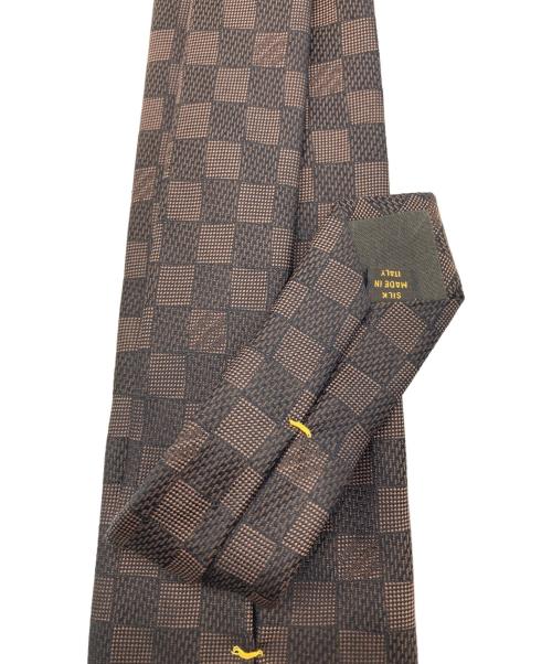 LOUIS VUITTON（ルイ ヴィトン）LOUIS VUITTON (ルイ ヴィトン) シルクネクタイ ブラウン サイズ:Fの古着・服飾アイテム