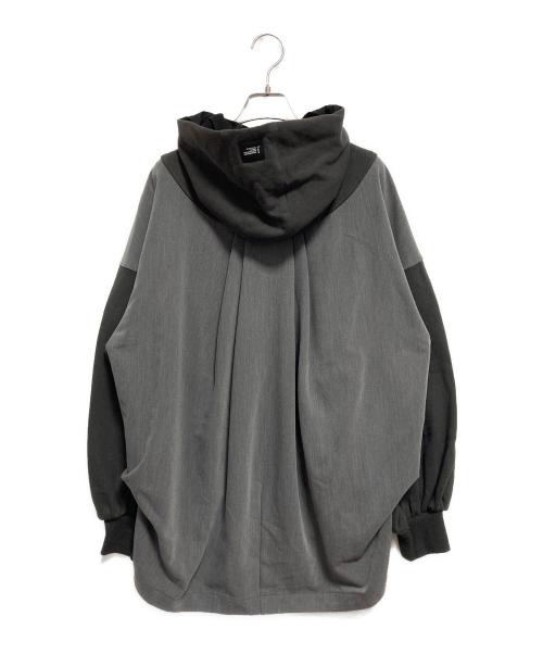Ayane（アヤネ）Ayane (アヤネ) ドッキング裏毛ジップアップパーカー グレー サイズ:38の古着・服飾アイテム