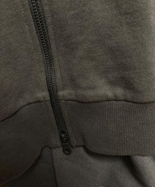 Ayane（アヤネ）Ayane (アヤネ) ドッキング裏毛ジップアップパーカー グレー サイズ:38の古着・服飾アイテム