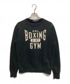 POLO RALPH LAURENポロ・ラルフローレン）の古着「クルーネックスウェット」｜ブラック