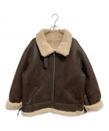 RANDEBOO（ランデブー）の古着「エコムートンジャケット」｜ブラウン