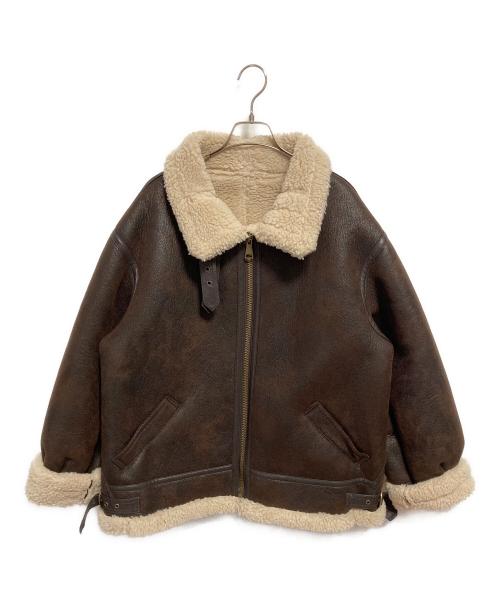 RANDEBOO（ランデブー）RANDEBOO (ランデブー) エコムートンジャケット ブラウン サイズ:1の古着・服飾アイテム