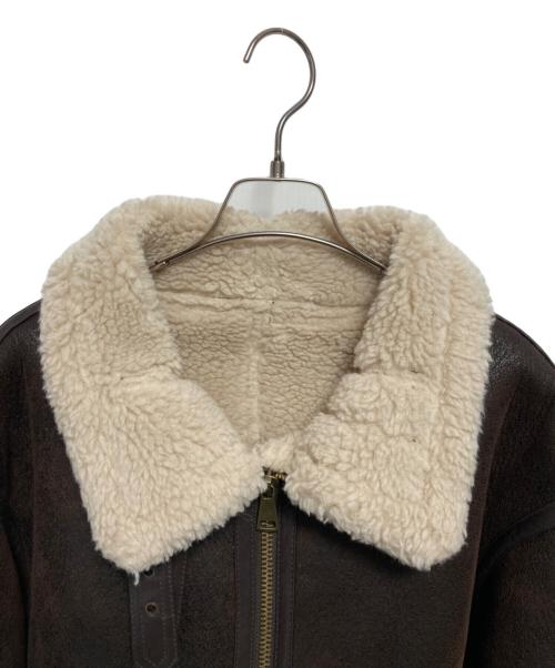 RANDEBOO（ランデブー）RANDEBOO (ランデブー) エコムートンジャケット ブラウン サイズ:1の古着・服飾アイテム