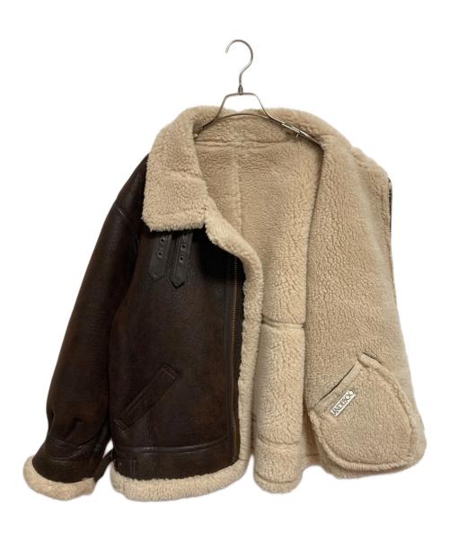 RANDEBOO（ランデブー）RANDEBOO (ランデブー) エコムートンジャケット ブラウン サイズ:1の古着・服飾アイテム