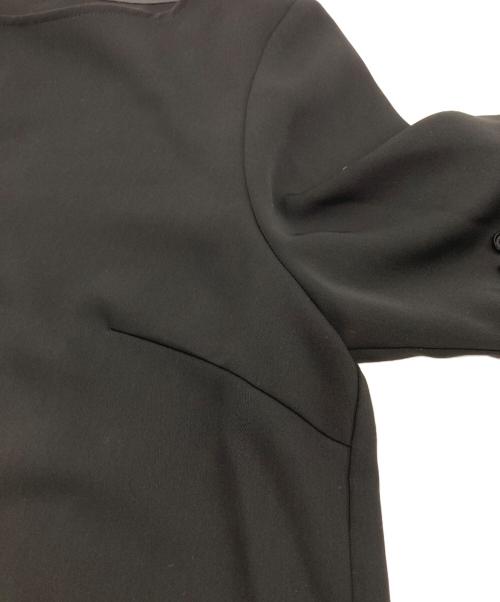 ANAYI（アナイ）ANAYI (アナイ) ダブルクロス袖レースブラウス ブラック サイズ:38の古着・服飾アイテム