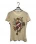 JOHN GALLIANO（ジョンガリアーノ）の古着「プリントTシャツ」｜ベージュ