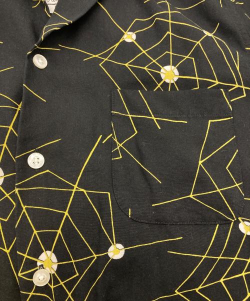 WACKO MARIA（ワコマリア）WACKO MARIA (ワコマリア) ATOMIC SPIDER ハワイアンシャツ ブラック サイズ:Mの古着・服飾アイテム