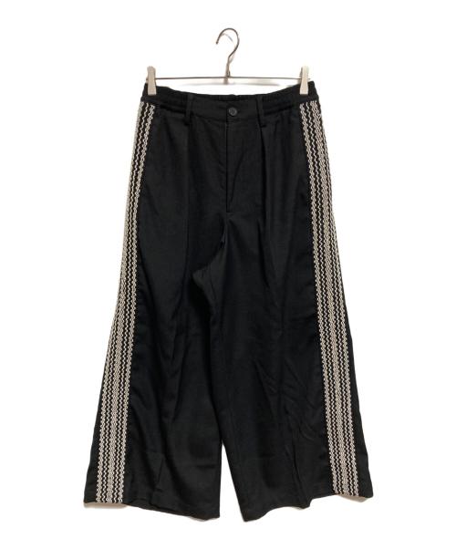 MAISON SPECIAL（メゾンスペシャル）MAISON SPECIAL (メゾンスペシャル) Prime-Wide Side Line Baggy Pants ブラックの古着・服飾アイテム