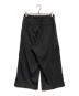 MAISON SPECIAL (メゾンスペシャル) Prime-Wide Side Line Baggy Pants ブラック：12000円