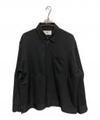 OUATオーユーエーティー）の古着「比翼シャツ」｜ブラック