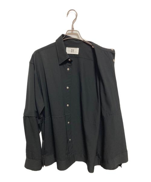 OUAT（オーユーエーティー）OUAT (オーユーエーティー) 比翼シャツ ブラック サイズ:FREEの古着・服飾アイテム