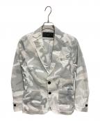 AKMエーケーエム）の古着「迷彩テーラードジャケット」｜グレー