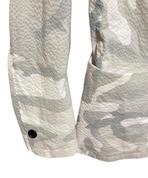 AKM（エーケーエム）AKM (エーケーエム) 迷彩テーラードジャケット グレー サイズ:Sの古着・服飾アイテム