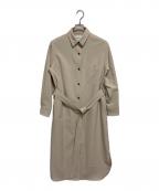 SOEJUソージュ）の古着「ソフトオックスシャツワンピース」｜ベージュ