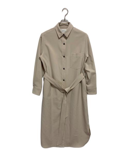 SOEJU（ソージュ）SOEJU (ソージュ) ソフトオックスシャツワンピース ベージュ サイズ:Mの古着・服飾アイテム
