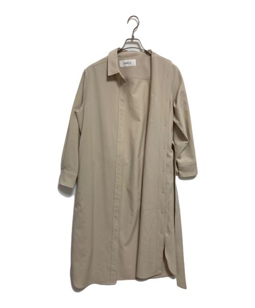 SOEJU（ソージュ）SOEJU (ソージュ) ソフトオックスシャツワンピース ベージュ サイズ:Mの古着・服飾アイテム
