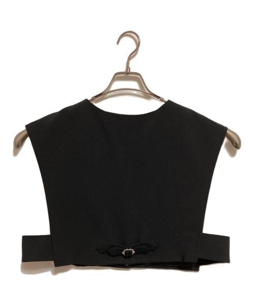 ReNorm（リノーム）ReNorm (リノーム) ショートベスト×ジャンスカセット ブラック サイズ:Fの古着・服飾アイテム