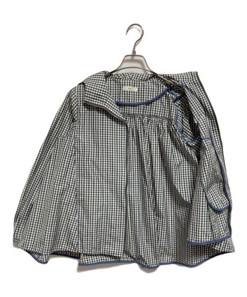 YORI（ヨリ）YORI (ヨリ) フーデッドジャケット グレー サイズ:Fの古着・服飾アイテム