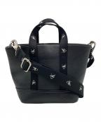 Calvin Klein Jeansカルバンクラインジーンズ）の古着「2WAYスクエアトートバッグ」｜ブラック