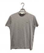 MARK&LONAマークアンドロナ）の古着「スカルプリントモックネックカットソー」｜グレー