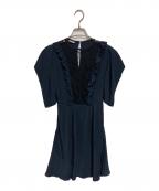 MIU MIUミュウミュウ）の古着「フリルミニワンピース」｜ネイビー