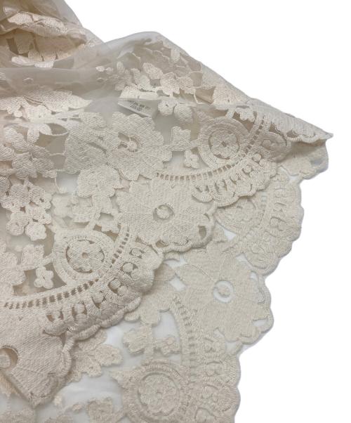 CLANE（クラネ）CLANE (クラネ) SHEER FLOWER LACE SHIRTS ホワイト サイズ:1 未使用品の古着・服飾アイテム