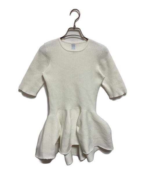 CFCL（シーエフシーエル）CFCL (シーエフシーエル) POTTERY SHORT SLEEVE FLARE TOP ホワイト サイズ:Fの古着・服飾アイテム