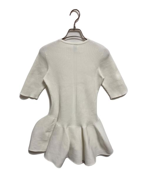 CFCL（シーエフシーエル）CFCL (シーエフシーエル) POTTERY SHORT SLEEVE FLARE TOP ホワイト サイズ:Fの古着・服飾アイテム