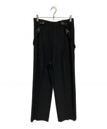 Curensology（カレンソロジー）の古着「サスペンダー付パンツ」｜ブラック