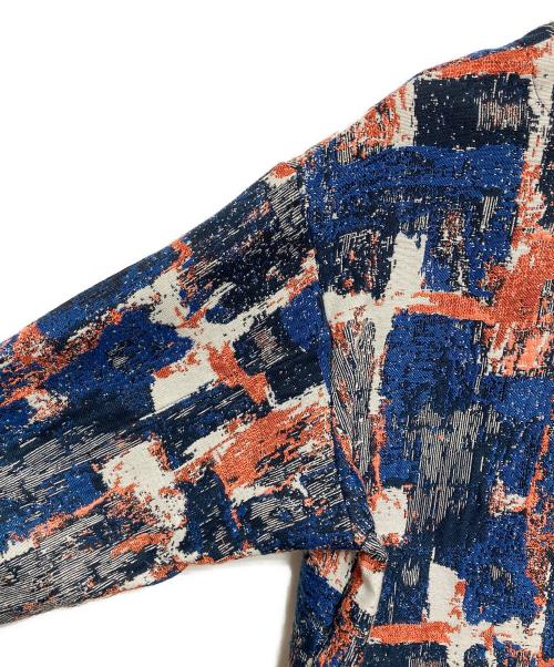 JOURNAL STANDARD relume（ジャーナルスタンダード レリューム）JOURNAL STANDARD relume (ジャーナルスタンダード レリューム) ゴブラン風 カーディガンジャケット ネイビー×オレンジ サイズ:Mの古着・服飾アイテム