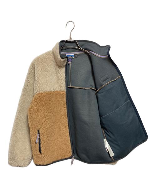 Patagonia（パタゴニア）Patagonia (パタゴニア) Natural Blend Retro-X Cardigan ホワイト×ベージュ サイズ:Mの古着・服飾アイテム